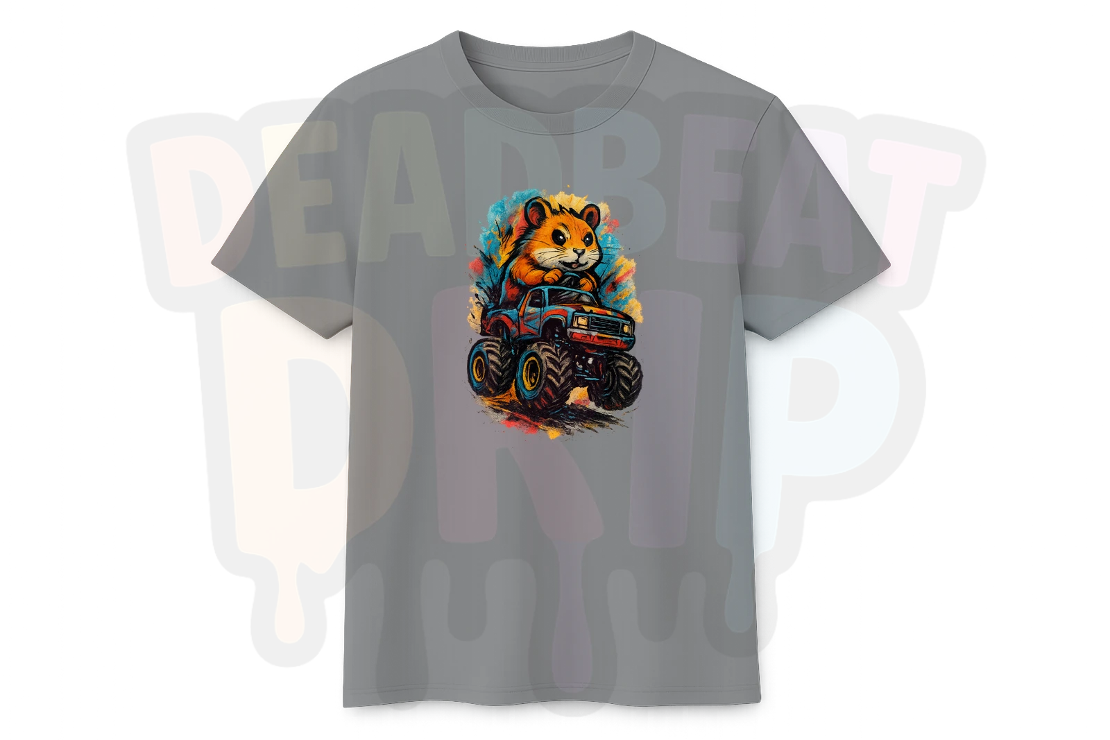 Luchador cats wrestling - an example of a creative AI t-shirt prompt